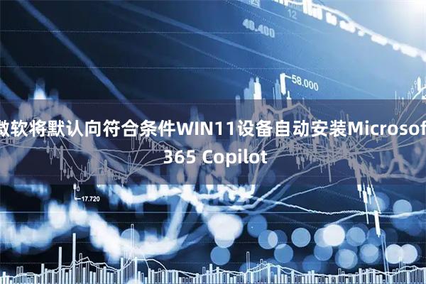 微软将默认向符合条件WIN11设备自动安装Microsoft 365 Copilot